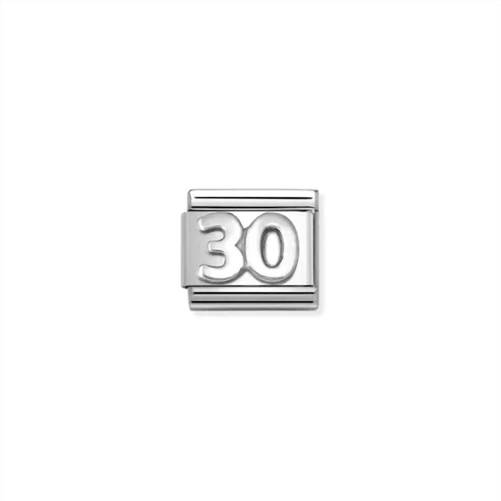 NEW NOMINATION unisex celebrate links bracelet in 30 silver